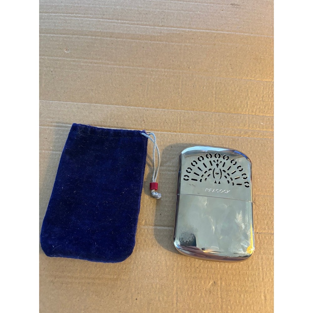 Vintage Peacock Hand Warmer Made In Japan Pocket Heater
